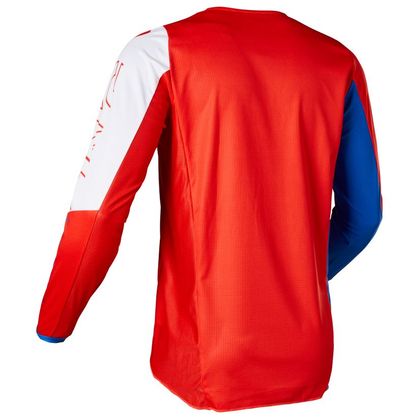 Camiseta de motocross Fox 180 SKEW - WHITE RED BLUE 2023
