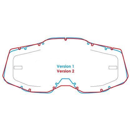 Ecran Masque Airscreen Strata 2 / Accuri 2 / Racecraft 2 - Gris