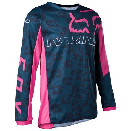 Maillot cross Fox YOUTH GIRLS SKEW 180 - DARK INDIGO - Gris / Rose Ref : FX3483 