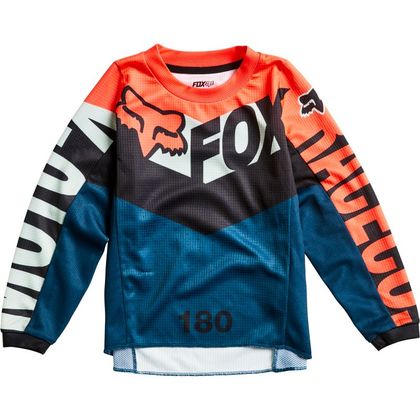 Fox ENFANTS 180 TRICE - GREY ORANGE Cross-Trikot - Grau / Orange Ref : FX3464 
