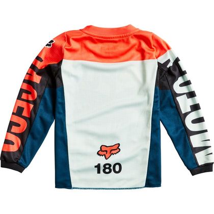 Fox ENFANTS 180 TRICE - GREY ORANGE Cross-Trikot - Grau / Orange