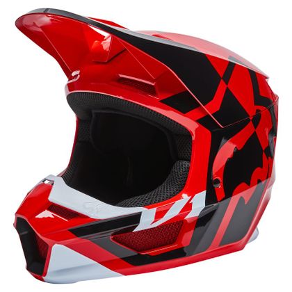 Casque cross Fox YOUTH V1 LUX - FLUO RED