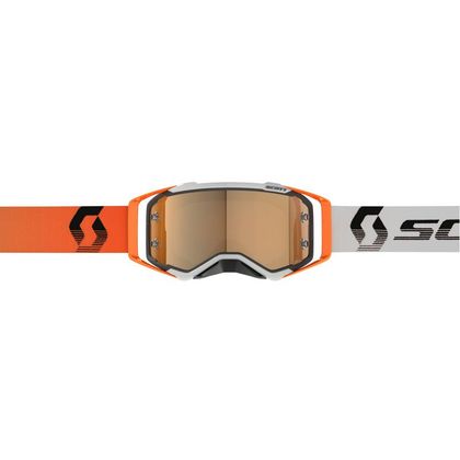 Gafas de motocross Scott Prospect AMP grey/orange gold chrome works 2024 - Gris / Naranja