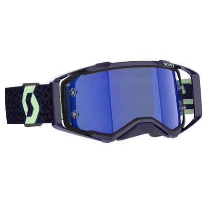 Gafas de motocross Scott Prospect AMP dark purple/mint green blue chrome works 2024 - Violeta / Amarillo Ref : SCO1347 / 2855367696349 