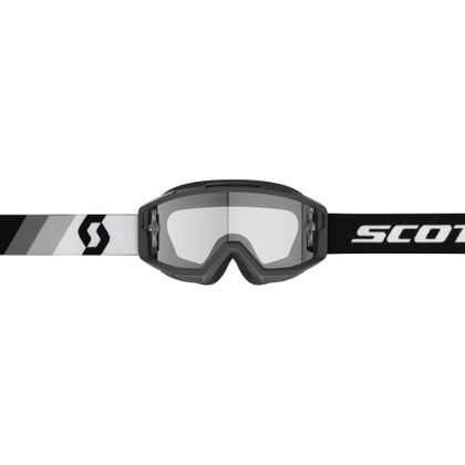 Gafas de motocross Scott Split OTG - premium black/white clear works 2024 - Negro / Blanco