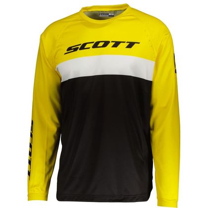 Camiseta de motocross Scott 350 SWAP EVO - NOIR/JAUNE 2023 - Negro / Amarillo Ref : SCO1147 