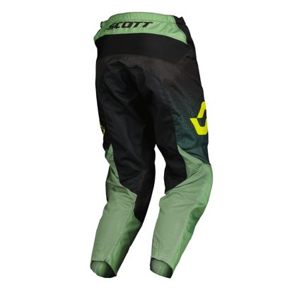 Pantalón de motocross Scott 350 DIRT EVO - BLEU/GRIS 2023 - Negro / Verde