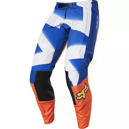 Pantalón de motocross Fox 360 RKANE ORANGE BLUE 2023 - Naranja / Azul