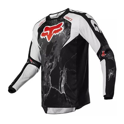 Camiseta de motocross Fox 180 KARRERA - BLACK 2023