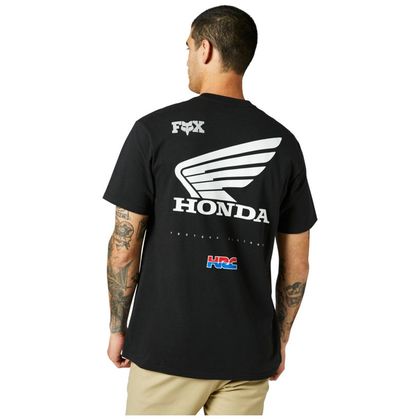T-Shirt manches courtes Fox HONDA WING PREMIUM - Noir