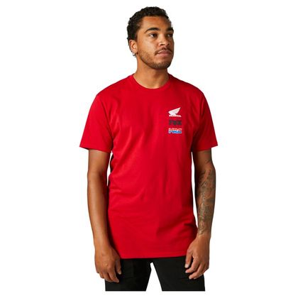 T-Shirt manches courtes Fox HONDA WING PREMIUM - Rouge