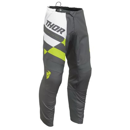 Pantalón de motocross Thor SECTOR CHECKER 2023 - Gris / Amarillo Ref : TO2982 