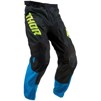 Pantalón de motocross Thor PULSE AIR ACID ELECTRIC BLUE BLACK NIÑO Ref : TO2162 