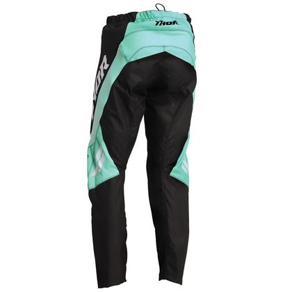 Pantalón de motocross Thor SECTOR CHEV BLACK MINT 2022 - Negro / Verde