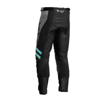 Pantalón de motocross Thor PULSE CUBE BLACK MINT 2023 - Negro / Verde