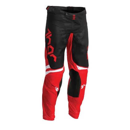 Pantaloni da cross Thor PULSE CUBE RED WHITE 2023 - Rosso / Bianco Ref : TO2669 