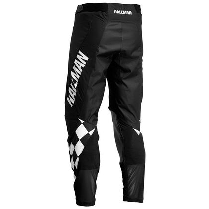 Pantalón de motocross Thor HALLMAN DIFFER CHEQ BLACK WHITE 2023 - Negro / Blanco