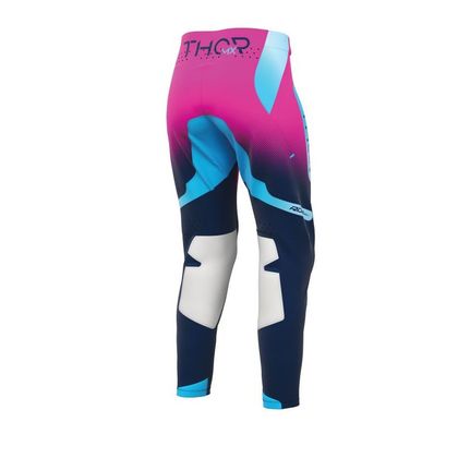 Pantalon cross Thor SPORT MERGE - FEMME 2027 - Bleu / Rose