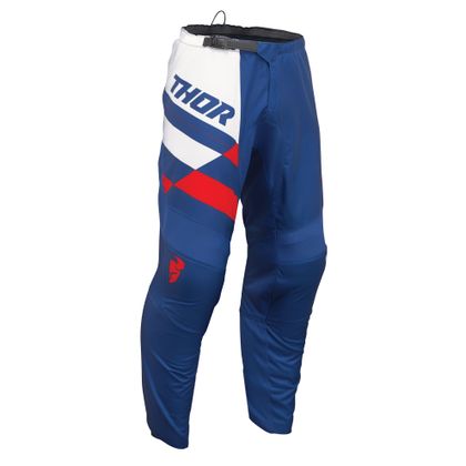 Pantalón de motocross Thor SECTOR CHECKER YOUTH - Azul / Rojo Ref : TO2993 
