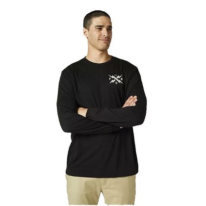 T-shirt manches longues Fox CALIBRATED LS TECH - Noir