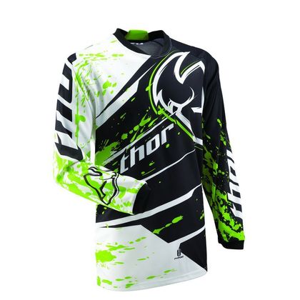 Maillot cross Thor Phase Splatter jersey green  Ref : TO0567 