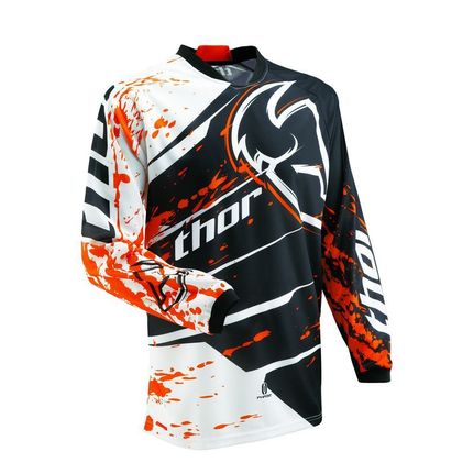 Maillot cross Thor Phase Splatter jersey orange  Ref : TO0575 