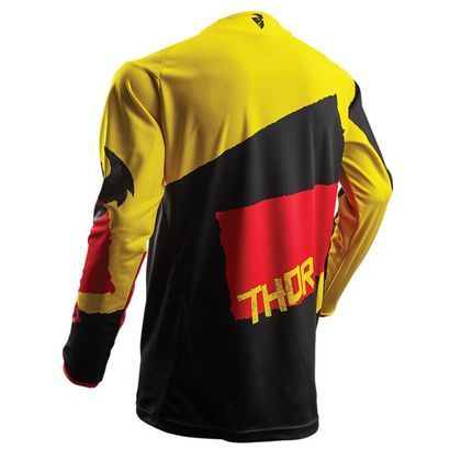 Camiseta de motocross Thor PULSE TAPER YELLOW/RED  2018
