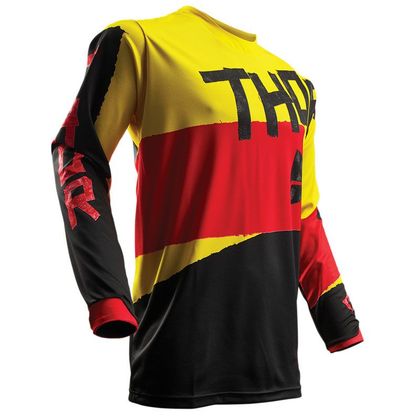 Maillot cross Thor PULSE TAPER - JAUNE ROUGE -  2018 Ref : TO1794 