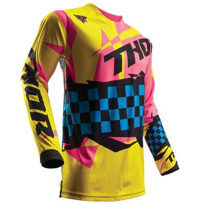Camiseta de motocross Thor PULSE LOUDA YELLOW/PINK  2018 Ref : TO1795 