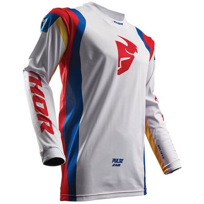 Maillot cross Thor PULSE AIR PROFILE - BLANC MULTICOLOR -  2018 Ref : TO1797 
