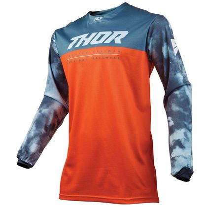 Camiseta de motocross Thor PULSE AIR ACID RED ORANGE SLATE 2019