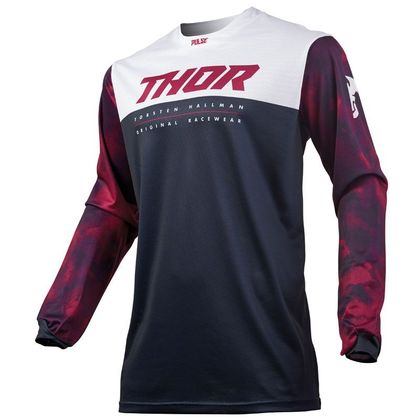 Camiseta de motocross Thor PULSE AIR ACID MIDNIGHT LIGHT GRAY 2019