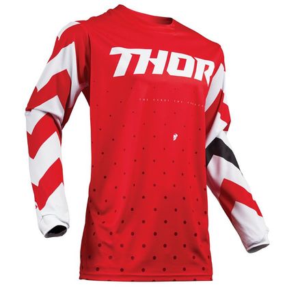 Camiseta de motocross Thor PULSE STUNNER RED WHITE NIÑO Ref : TO2107 