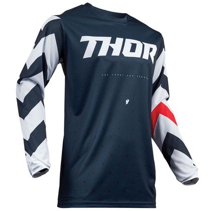 Camiseta de motocross Thor PULSE STUNNER MIDNIGHT WHITE 2019 Ref : TO2095 