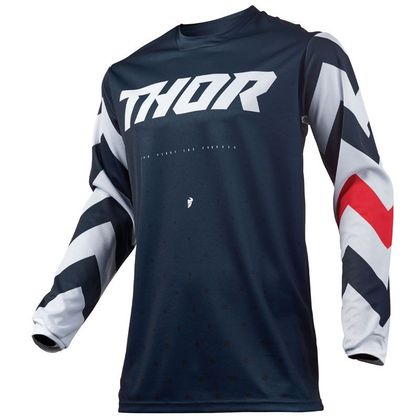 Camiseta de motocross Thor PULSE STUNNER MIDNIGHT WHITE 2019