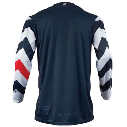 Camiseta de motocross Thor PULSE STUNNER MIDNIGHT WHITE NIÑO