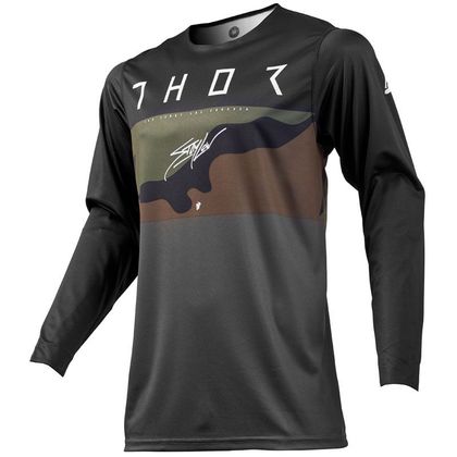 Camiseta de motocross Thor PRIME PRO FIGHTER CHARCOAL CAMO 2019