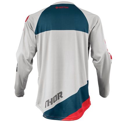 Maillot cross Thor SECTOR SHEAR LIGHT GRAY RED 2019