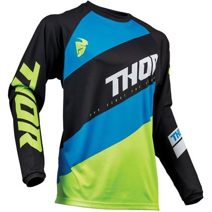 Camiseta de motocross Thor SECTOR BLACK ACID NIÑO Ref : TO2166 