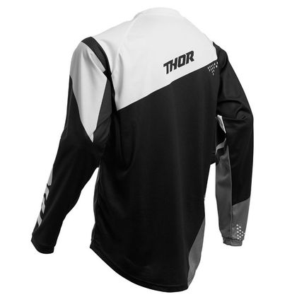 Camiseta de motocross Thor SECTOR - BLADE - BLACK WHITE 2020