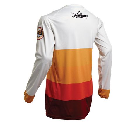 Maillot cross Thor HALLMAN - HORIZON - WHITE ORANGE 2020