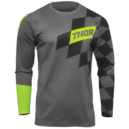 Camiseta de motocross Thor SECTOR BIRDROCK GRAY ACID ENFANT Ref : TO2721 