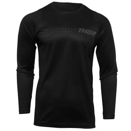 Camiseta de motocross Thor SECTOR MINIMAL BLACK ENFANT - Negro Ref : TO2702 