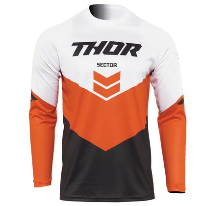 Maillot cross Thor SECTOR CHEV CHARCOAL RED ORANGE ENFANT Ref : TO2722 