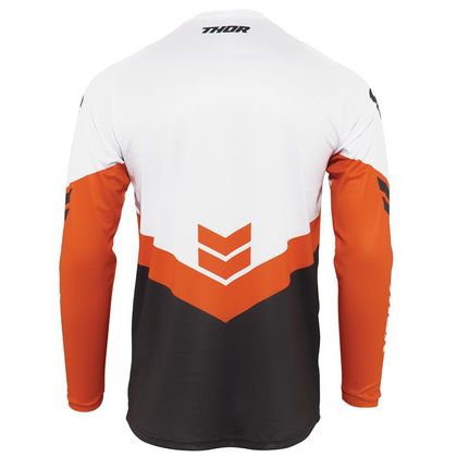 Maillot cross Thor SECTOR CHEV CHARCOAL RED ORANGE ENFANT