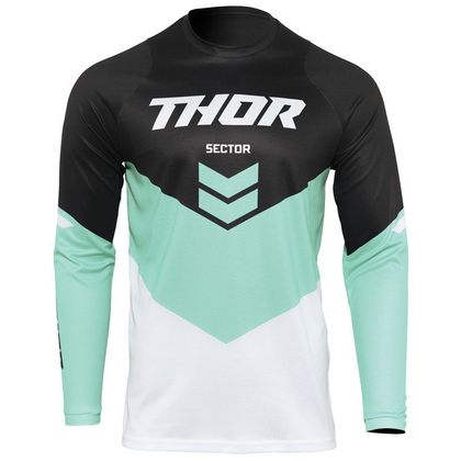 Camiseta de motocross Thor SECTOR CHEV CHARCOAL BLACK MINT ENFANT Ref : TO2723 