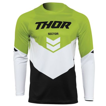 Camiseta de motocross Thor SECTOR CHEV BLACK GREEN 2022 Ref : TO2682 