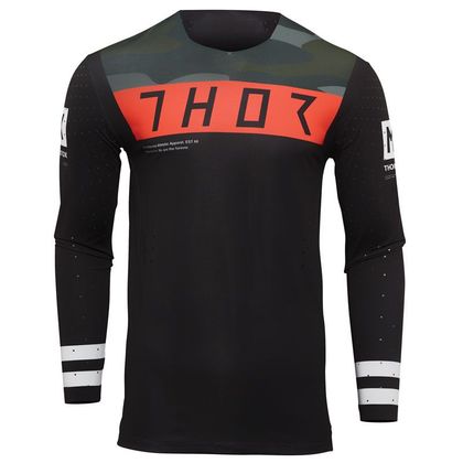 Camiseta de motocross Thor PRIME STATUS BLACK CAMO 2022 Ref : TO2656 
