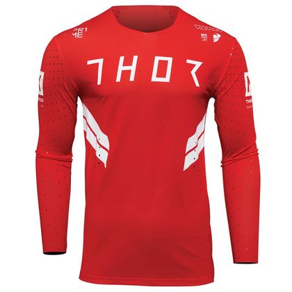 Camiseta de motocross Thor PRIME HERO RED WHITE 2022 Ref : TO2648 
