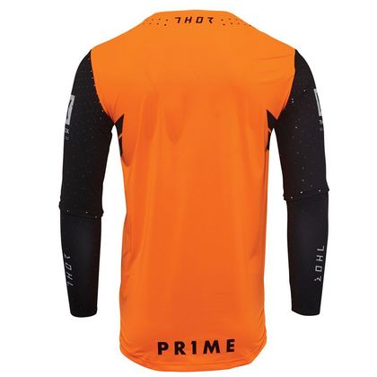 Camiseta de motocross Thor PRIME HERO BLACK FLUO ORANGE 2022